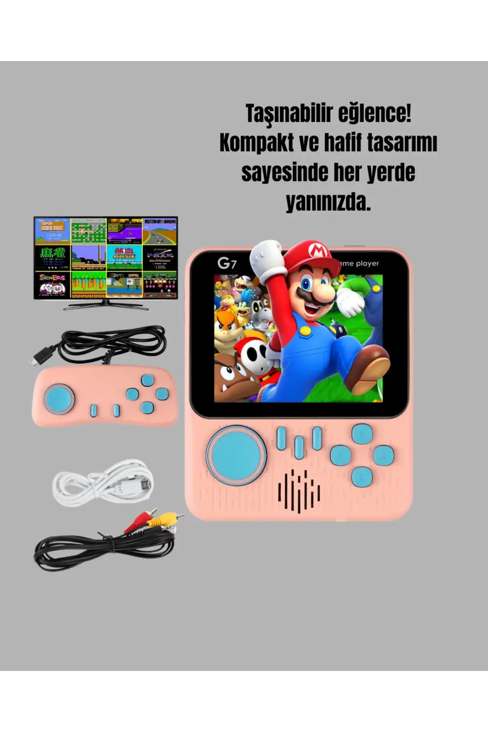666 Oyunlu Retro Game Console – TV ve Çift Gamepad Desteği