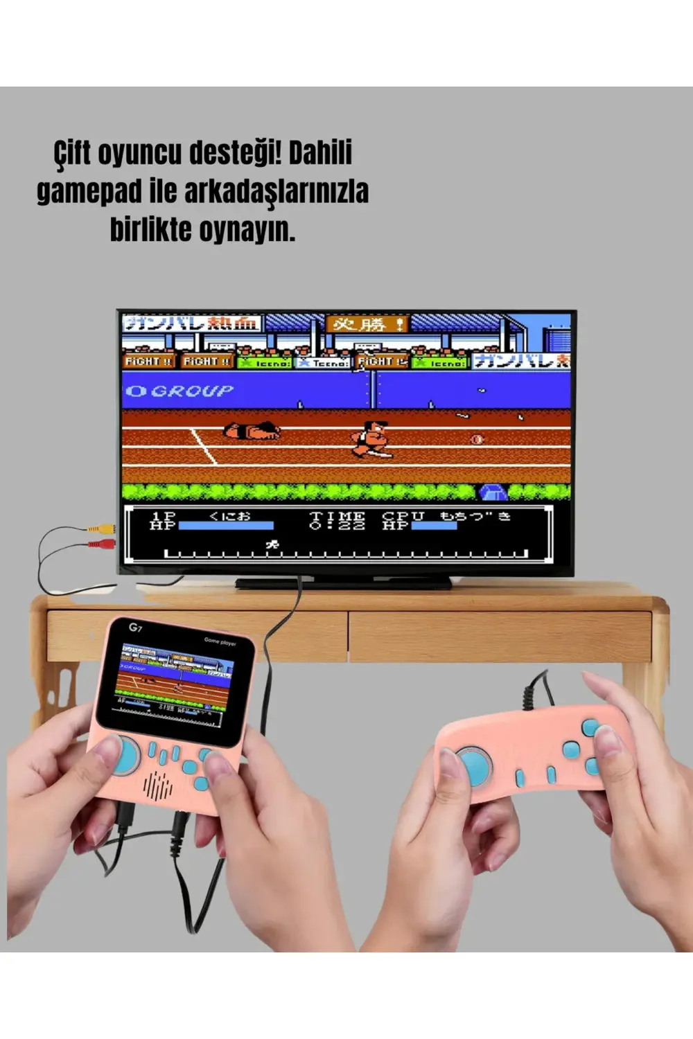 666 Oyunlu Retro Game Console – TV ve Çift Gamepad Desteği