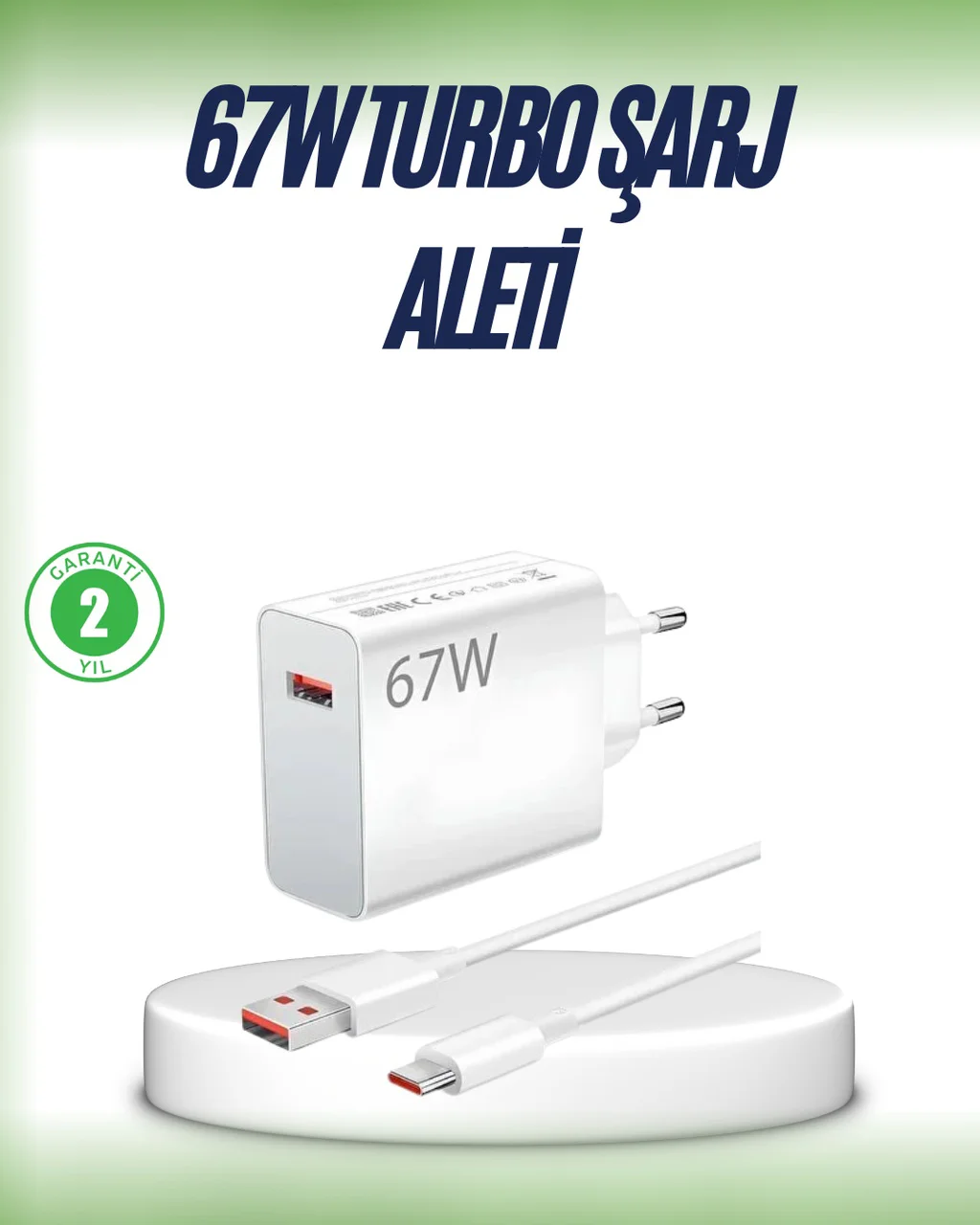 67 Watt Çift Turbo Şarj Adaptörü Reno 4 5 6 Uyumlu - Lisinya