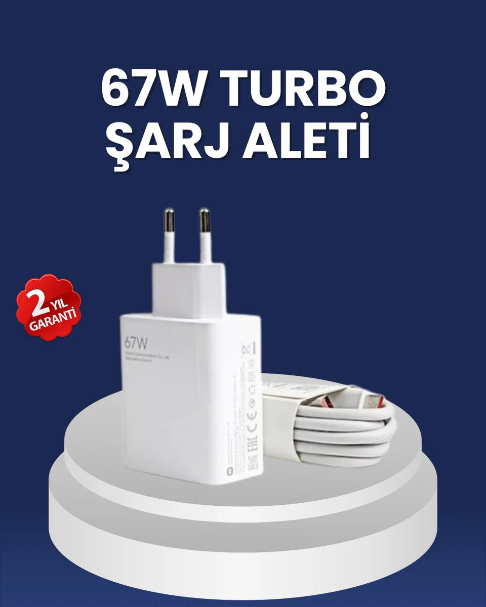 67 Watt Hızlı Şarj Adaptörü Samsung S20 S21 S22 S23 Uyumlu - QC 5.0 Desteği