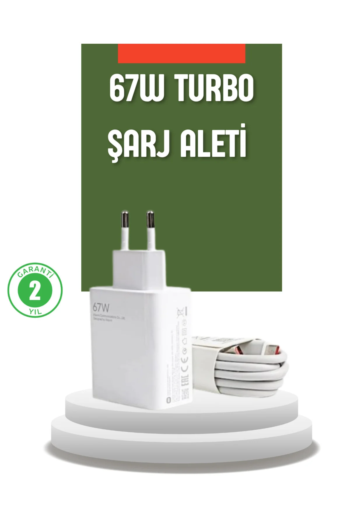 67 Watt Turbo Şarj Cihazı Redmi Note 10 11 12 Uyumlu