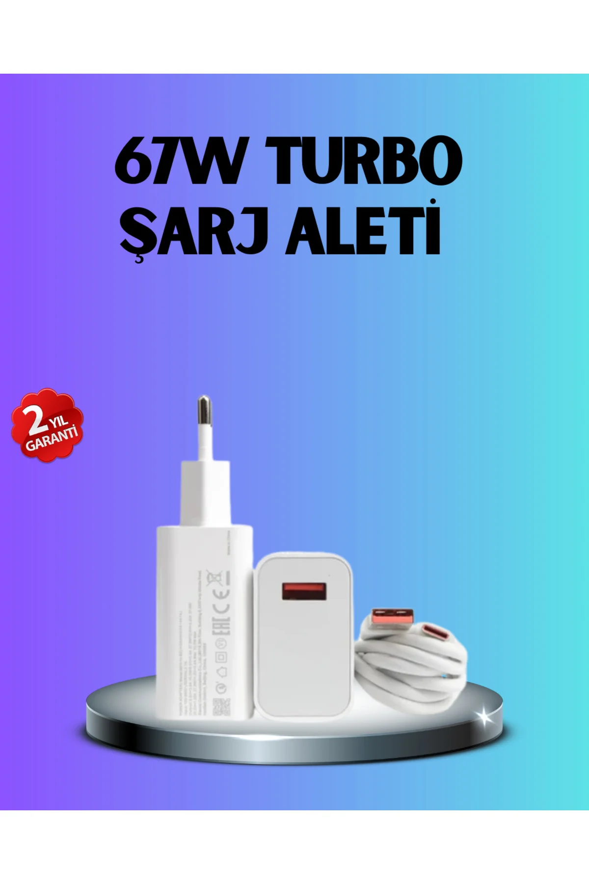 67 Watt Type C Hızlı Şarj Başlık Xiaomi Black Shark Uyumlu - ayr9297-5057