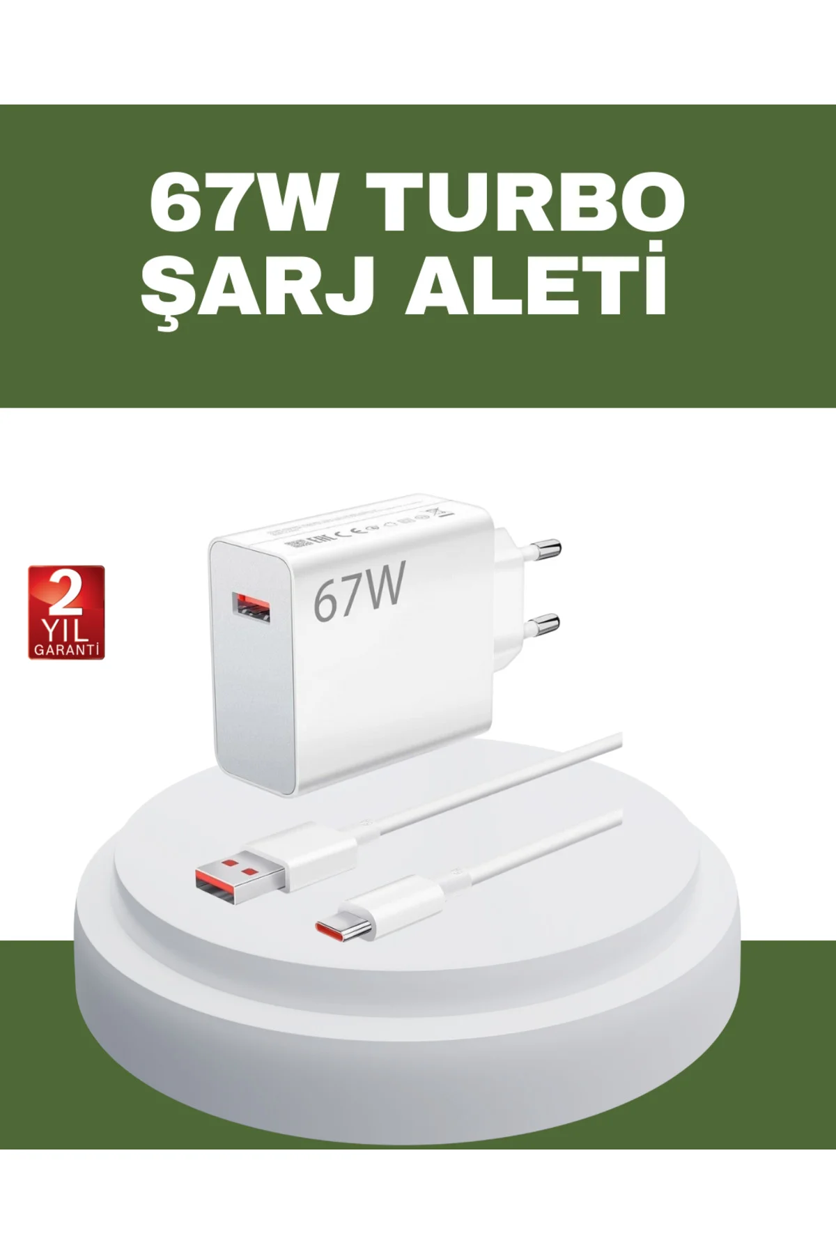 67 Watt Type C Hızlı Şarj Cihazı Oneplus 7 8 9 10 Uyumlu