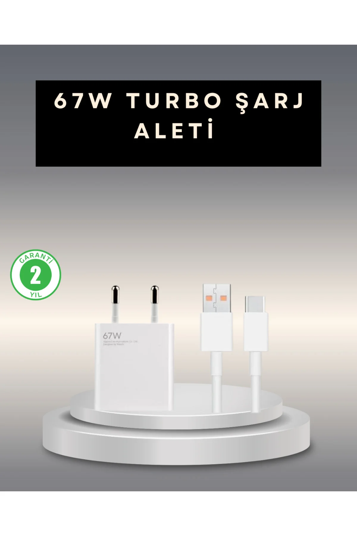67 Watt Type C Şarj Adaptörü Xiaomi Poco X3 X4 X5 Pro Uyumlu