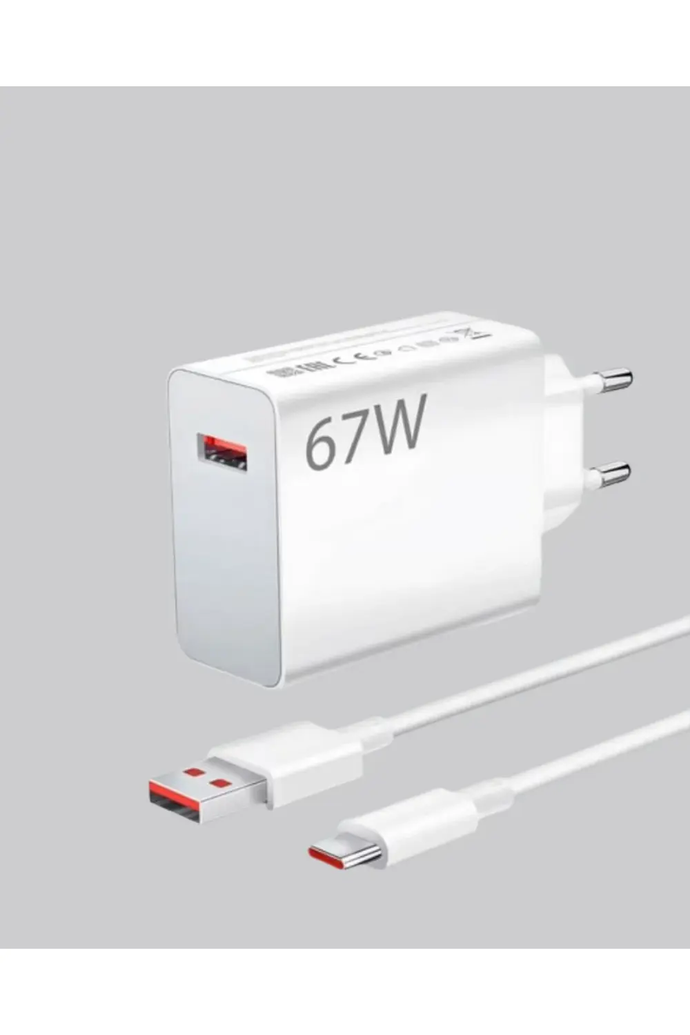 67 Watt Type C Şarj Adaptörü . Poco X3 X4 X5 Pro Uyumlu