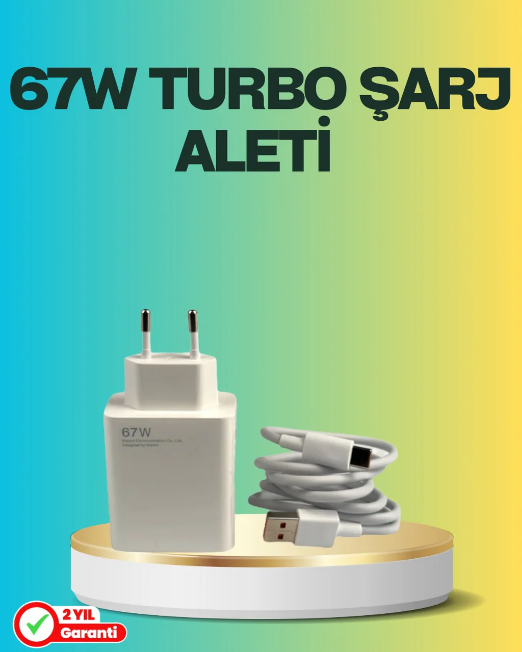 67 Watt Type C Turbo Şarj Seti - Lisinya