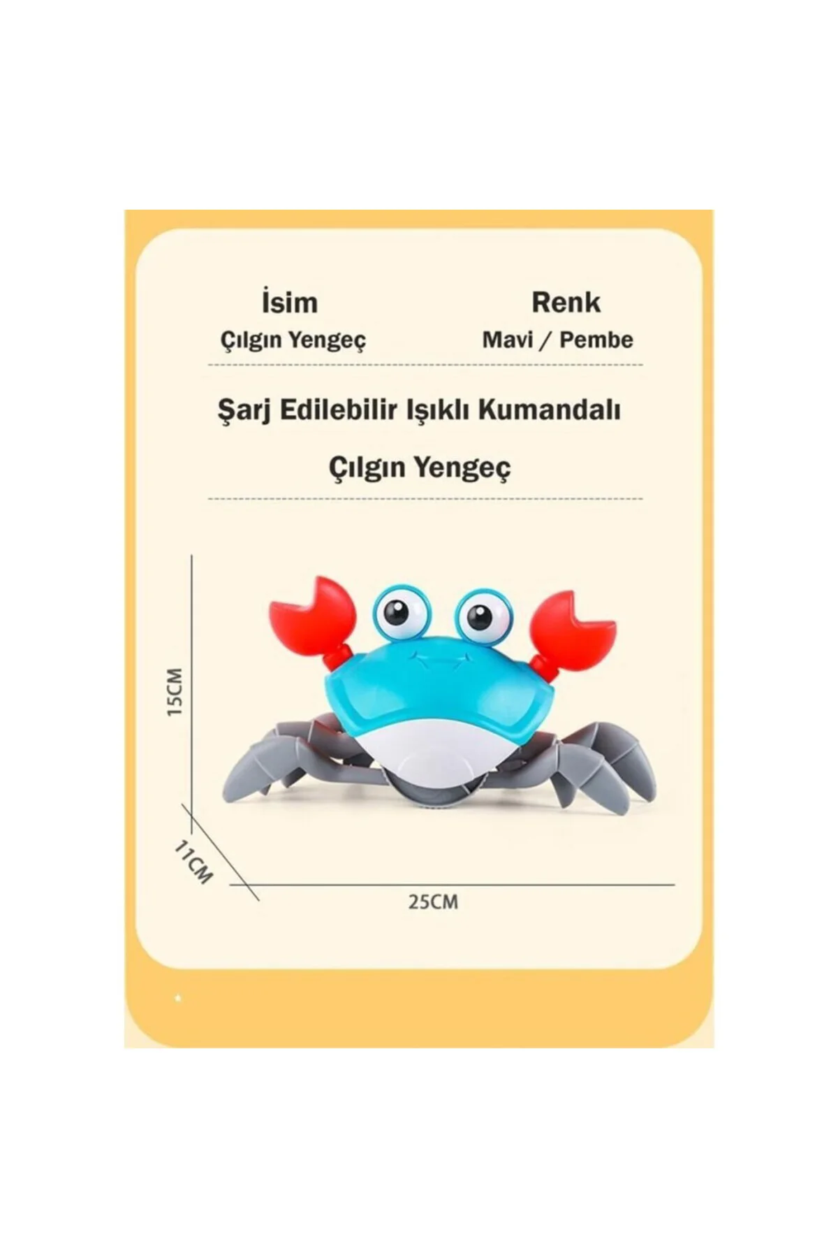 6721E ŞARJLI KUMANDALI YENGEÇ