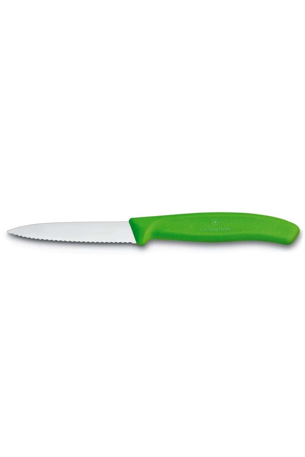 6.7636.L114 8cm Yeşil Tırtıklı Soyma Bıçağı
