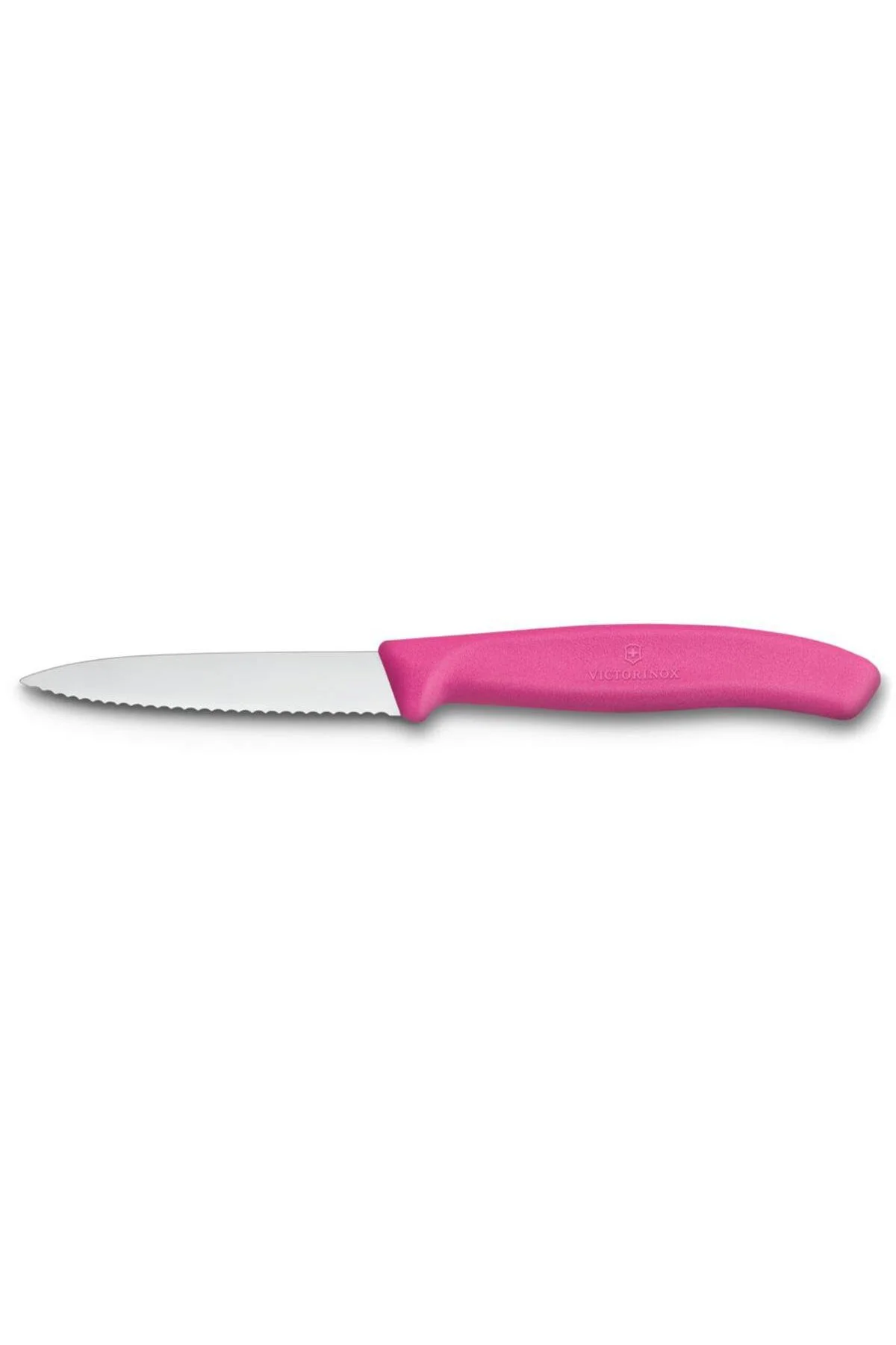 6.7636.L115 8cm Pembe Tırtıklı Soyma Bıçağı