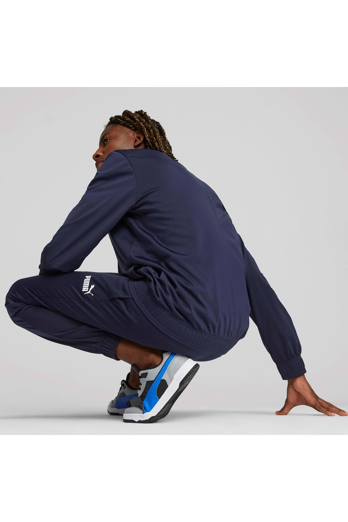 Puma 677427 Poly Suit Erkek Günlük Eşofman Takımı Lacivert