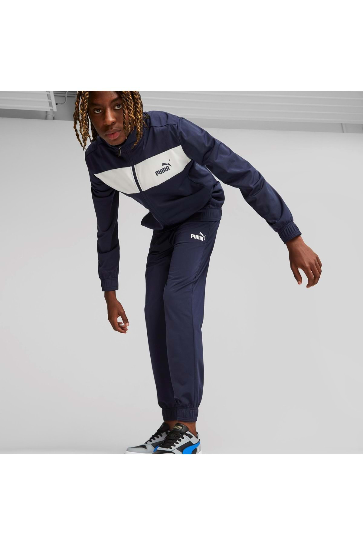 Puma 677427 Poly Suit Erkek Günlük Eşofman Takımı Lacivert