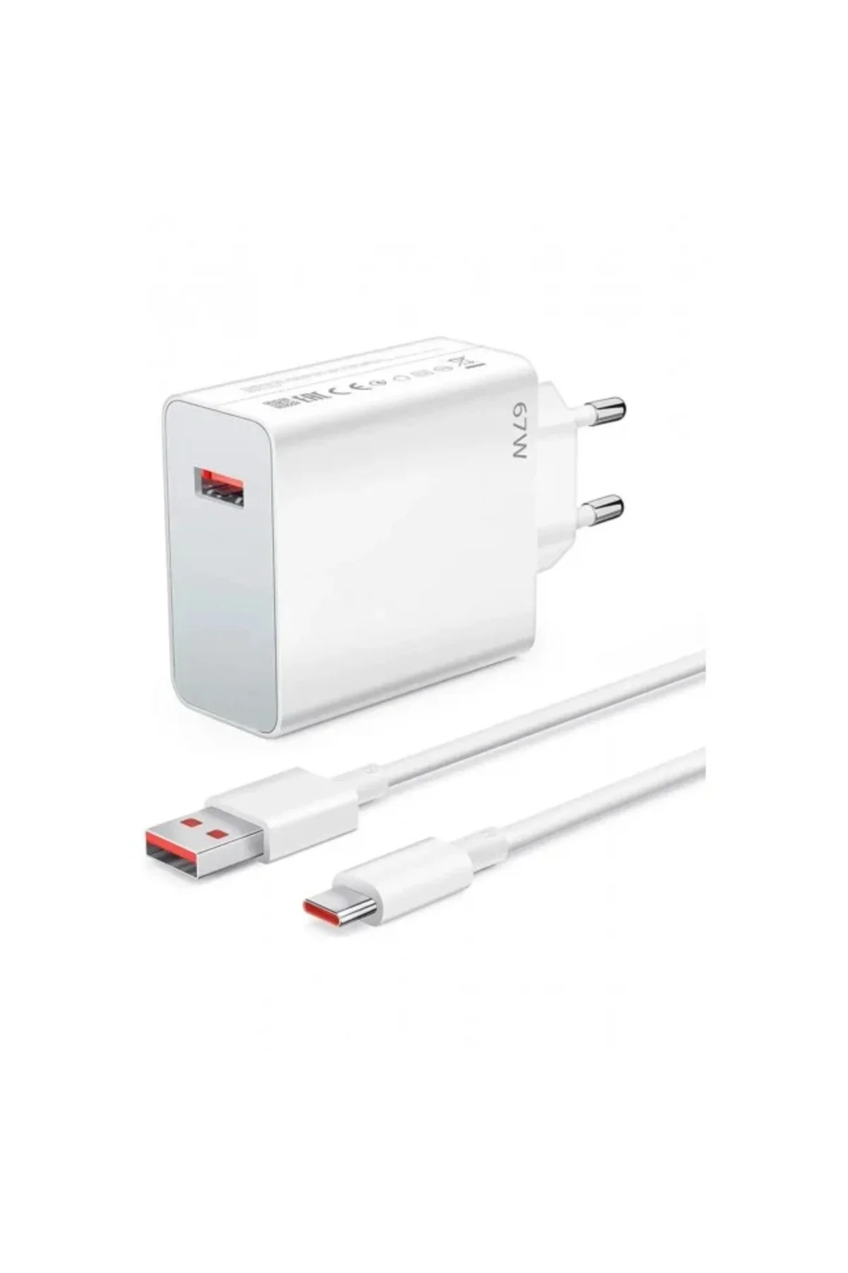 67W Gan Oppo Find N2 İle Uyumlu Turbo Şarj Adaptörü ve 6A Type C 