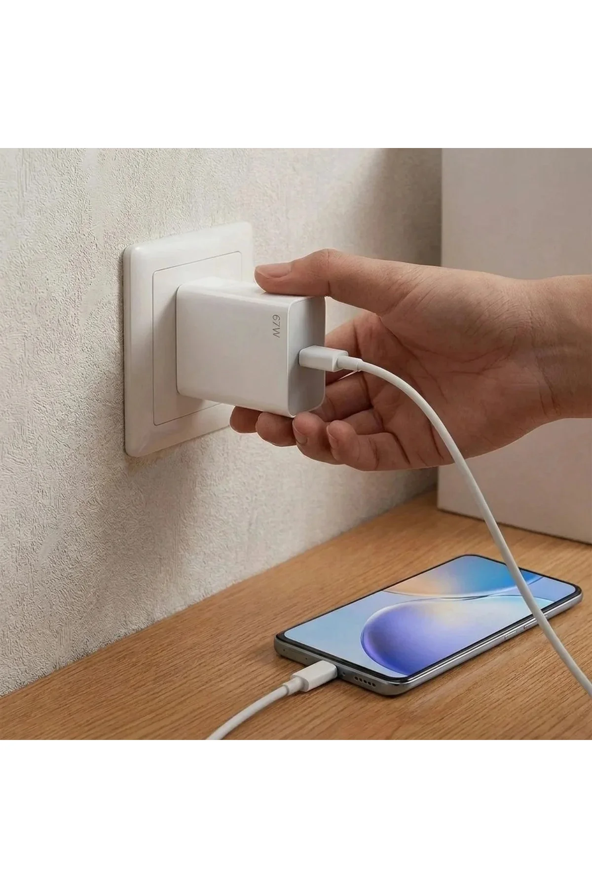 67W Hızlı Şarj Adaptörü USB to Type-C – PD Destekli, Akıllı Hızlı Şarj Başlığı, Güvenli Güç Adaptörü 67W Hızlı Şarj Adaptörü USB to Type-C – PD Destekli, Akıllı Hızlı Şarj Başlığı, Güvenli Güç Adaptörü