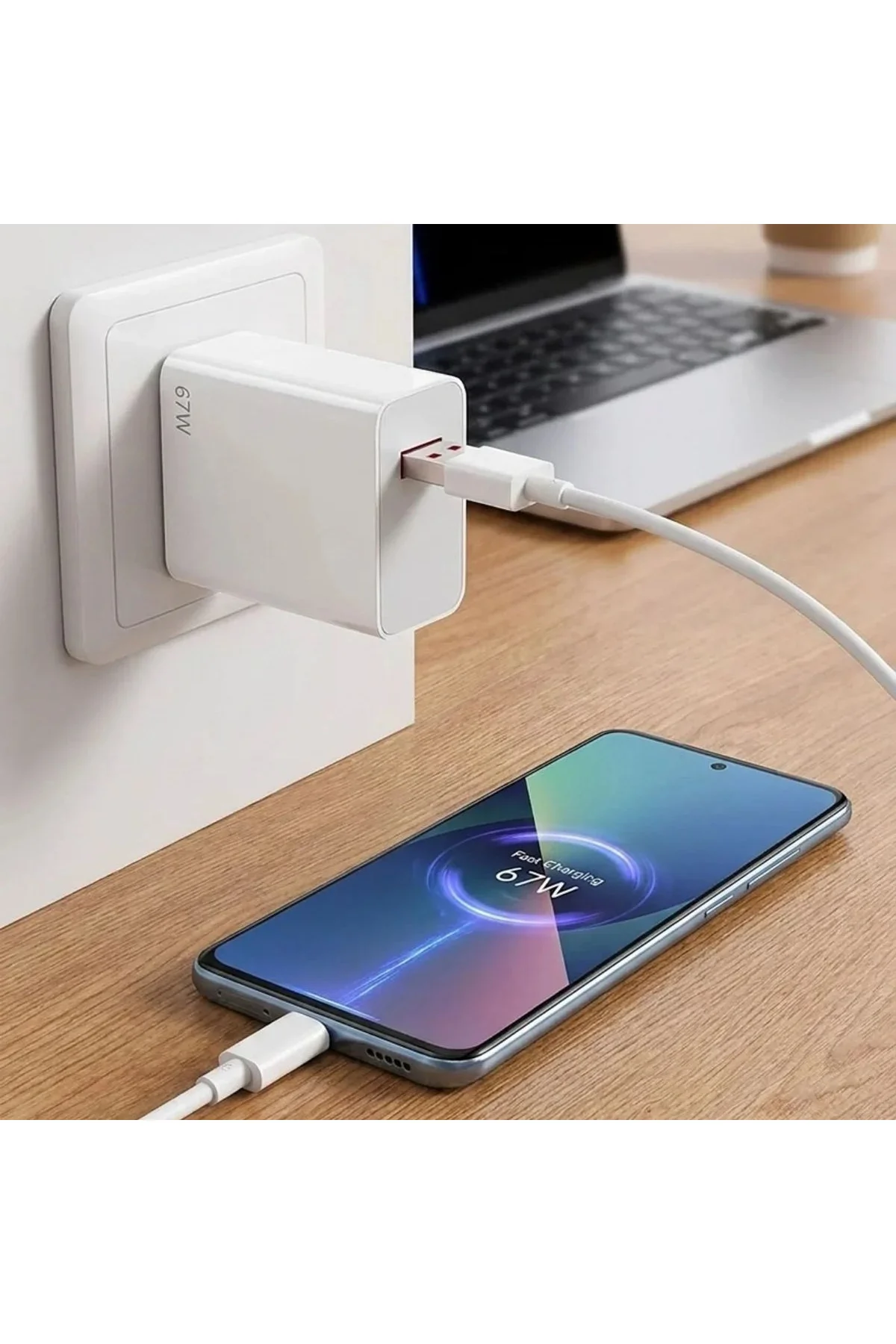 67W Hızlı Şarj Adaptörü USB to Type-C – PD Destekli, Akıllı Hızlı Şarj Başlığı, Güvenli Güç Adaptörü 67W Hızlı Şarj Adaptörü USB to Type-C – PD Destekli, Akıllı Hızlı Şarj Başlığı, Güvenli Güç Adaptörü