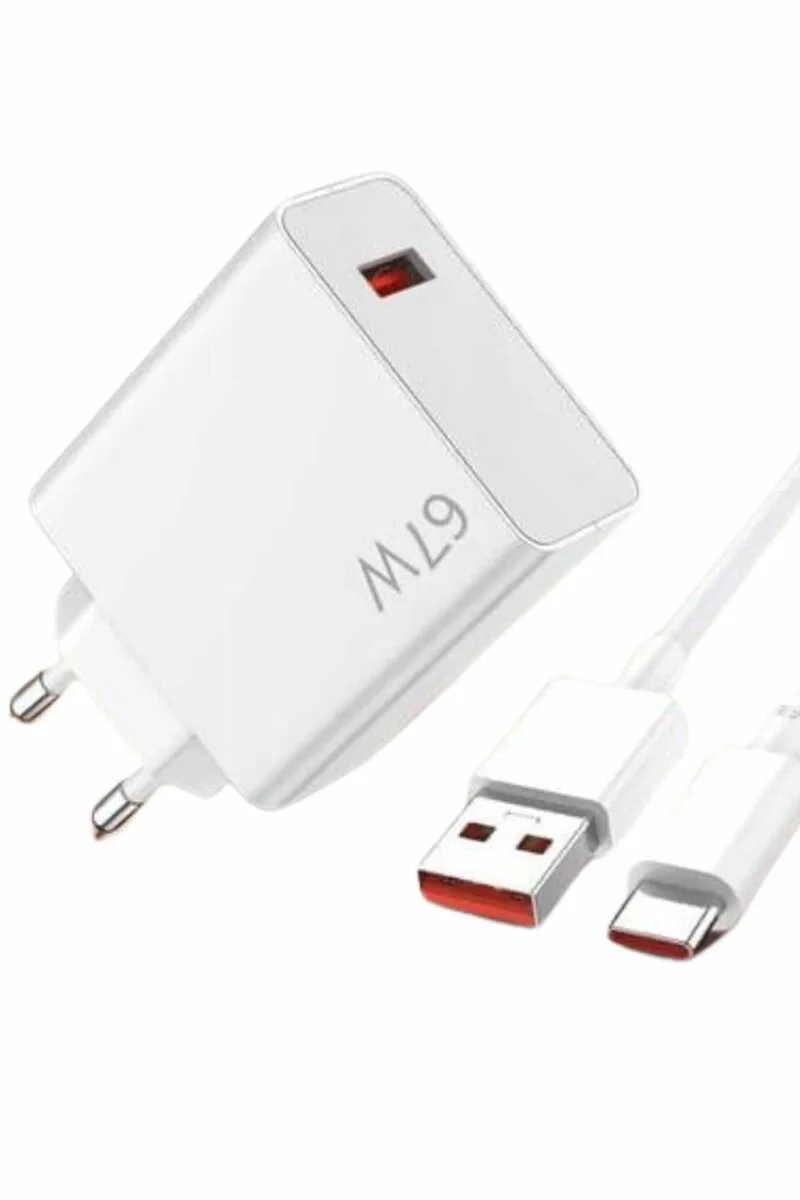 67W Hızlı Şarj Adaptörü - USB Type‑C Turbo Şarj & Yüksek Voltaj Koruma