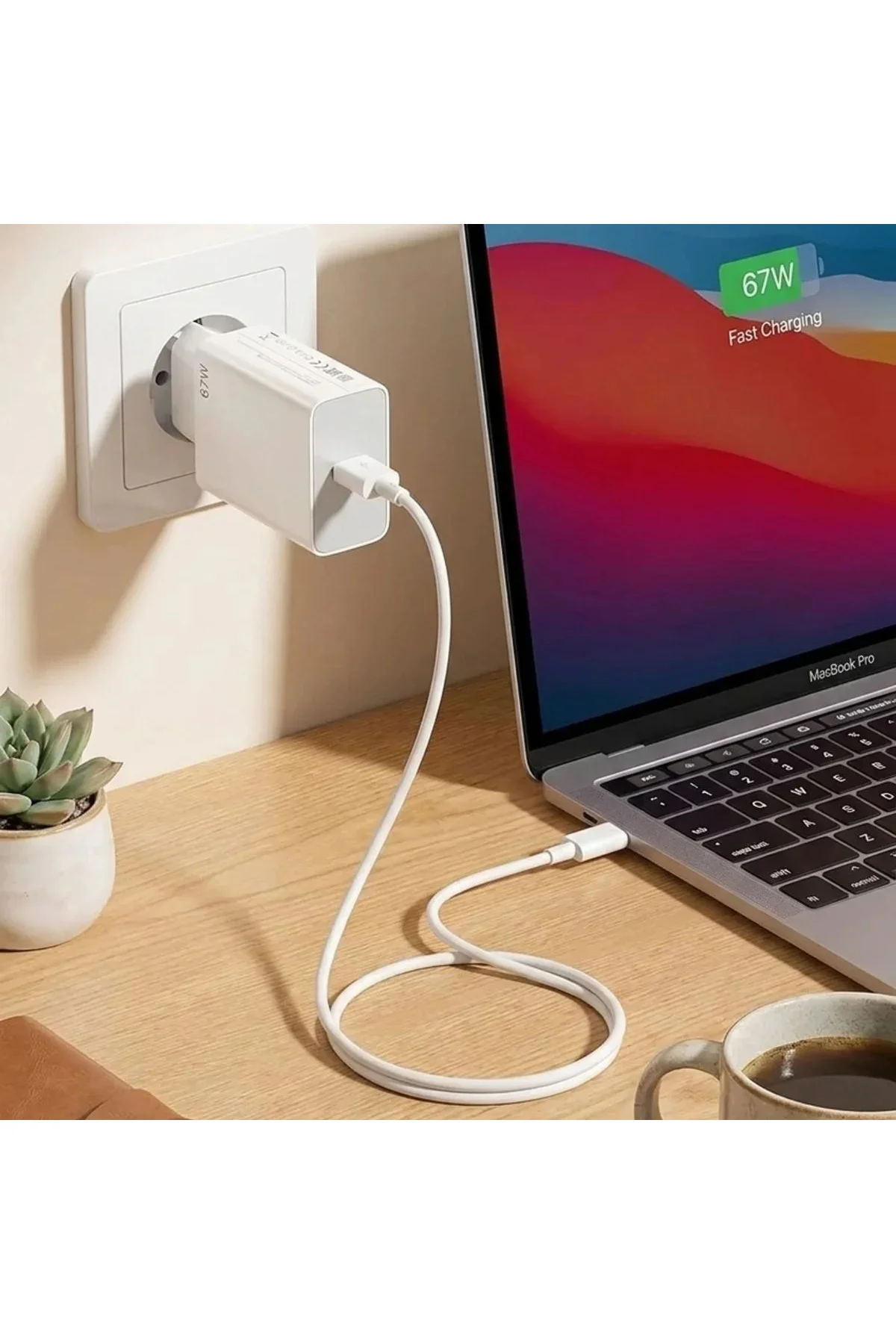 67W Hızlı Şarj Adaptörü USB to Type-C – PD Destekli, Akıllı Hızlı Şarj Başlığı, Güvenli Güç Adaptörü 67W Hızlı Şarj Adaptörü USB to Type-C – PD Destekli, Akıllı Hızlı Şarj Başlığı, Güvenli Güç Adaptörü
