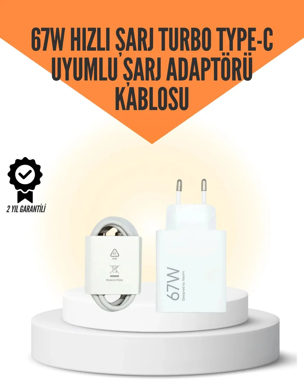 67w Hızlı Şarj Cihazı Yüksek Isı Dayanımlı Type-c Set Diğer