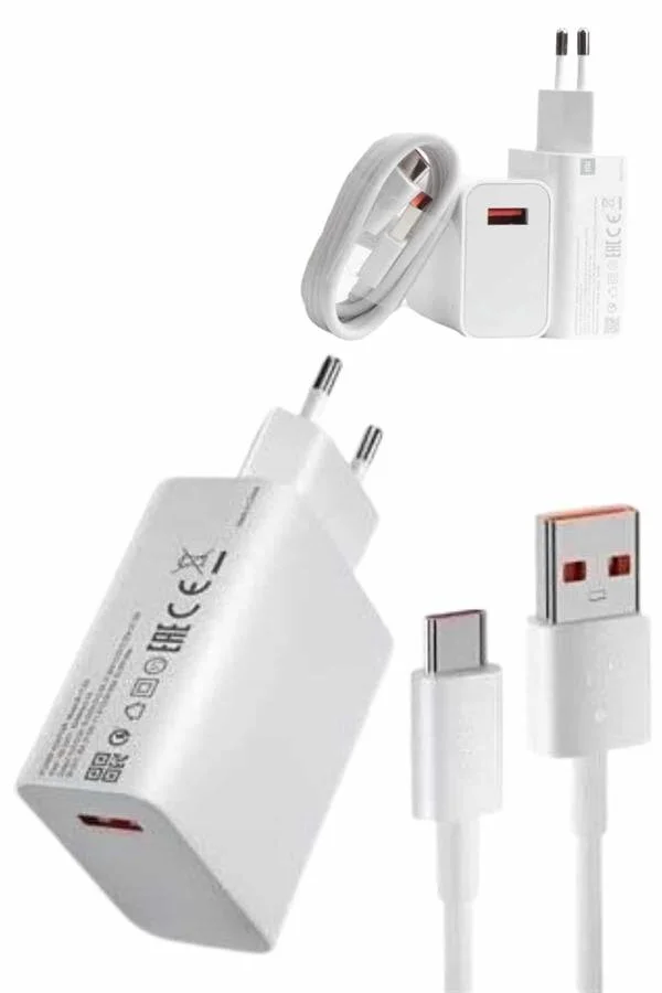 67W Hızlı Şarj Type C Adaptörü - Yüksek Voltaj Korumalı & 1 Metre Kablo
