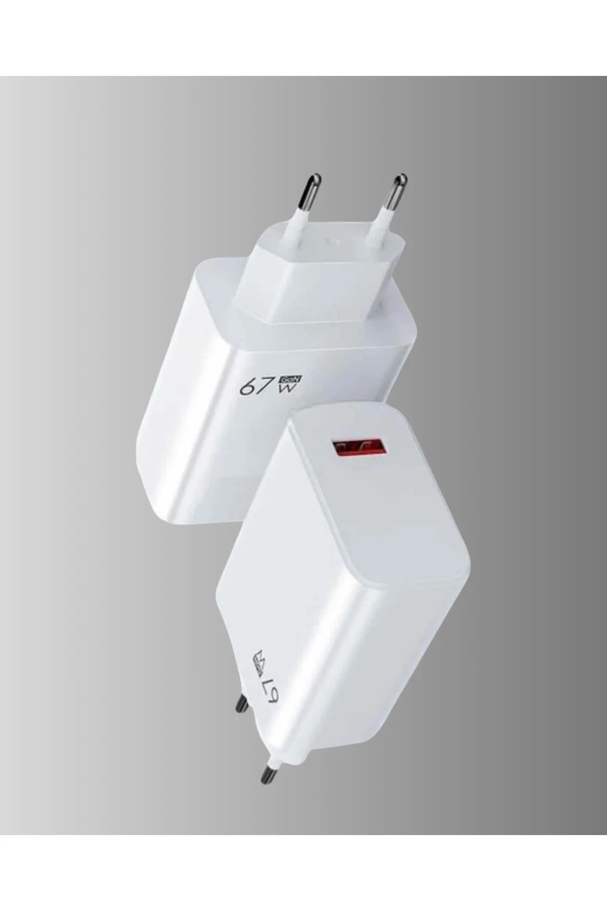 67W Süper Hızlı Şarj Adaptörü ve Kablo Seti – Güvenli, Kompakt ve Ergonomik Tasarım