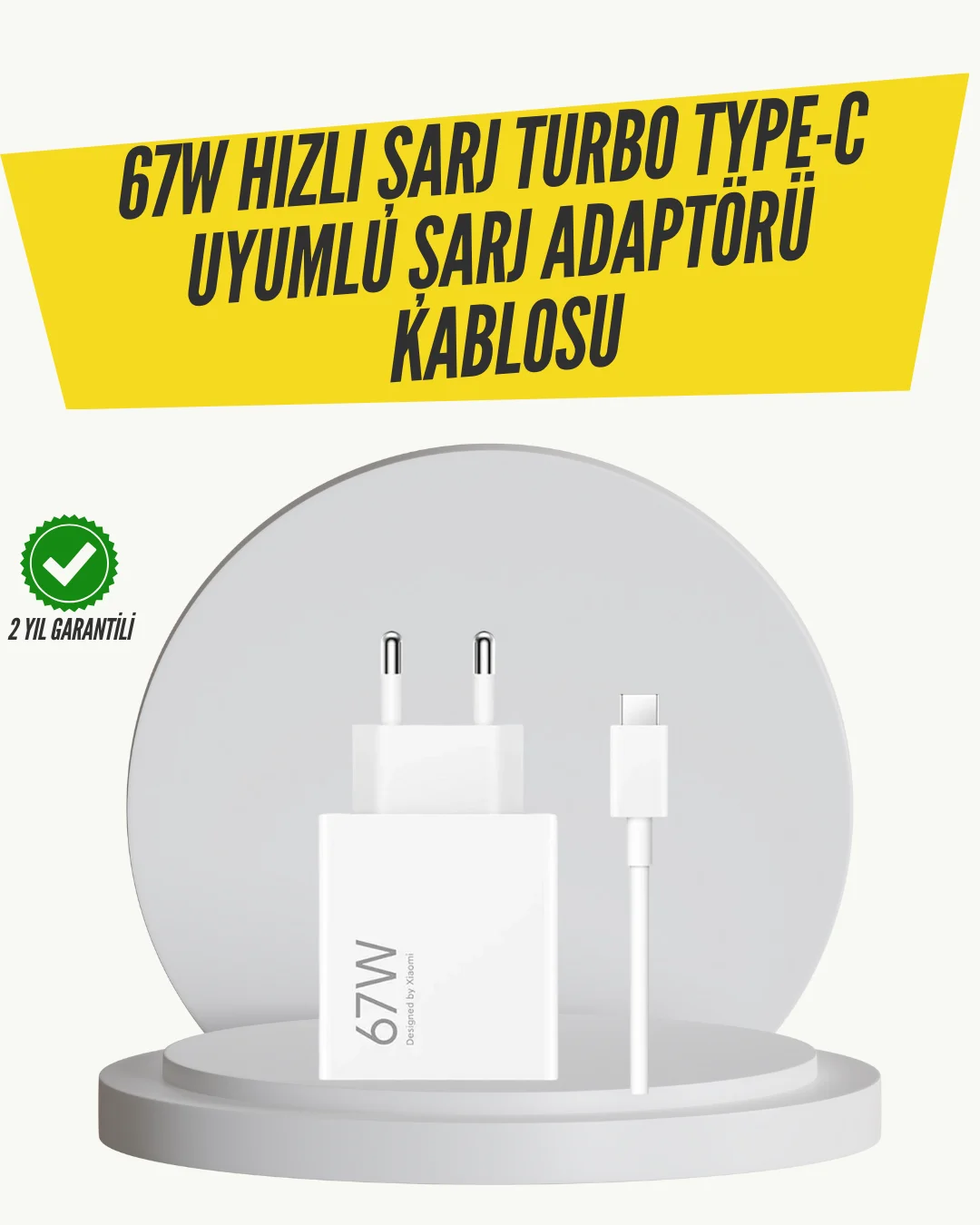 67W Turbo Hızlı Şarj Adaptörü ve Type-C Kablo Güvenli Şarj Teknolojisi Fiyatı, Yorumları ve Özellikleri