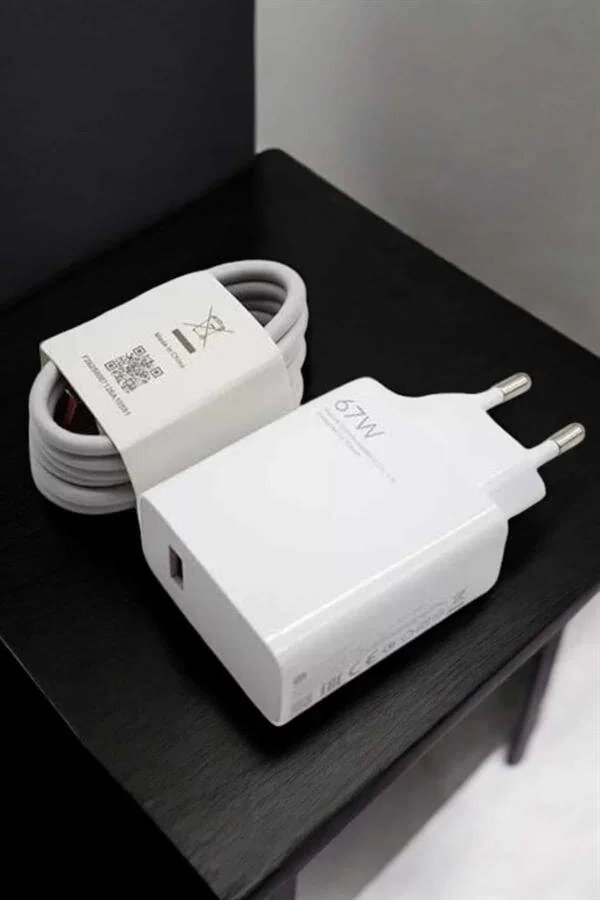 67W Turbo Hızlı Şarj Adaptörü ve Type-C Kablosu - USB-C Hızlı Şarj