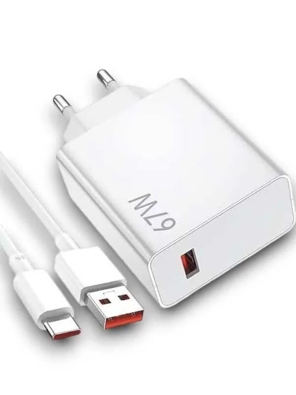 67W Turbo Hızlı Şarj Aleti - USB‑C Adaptör ve Kablosu