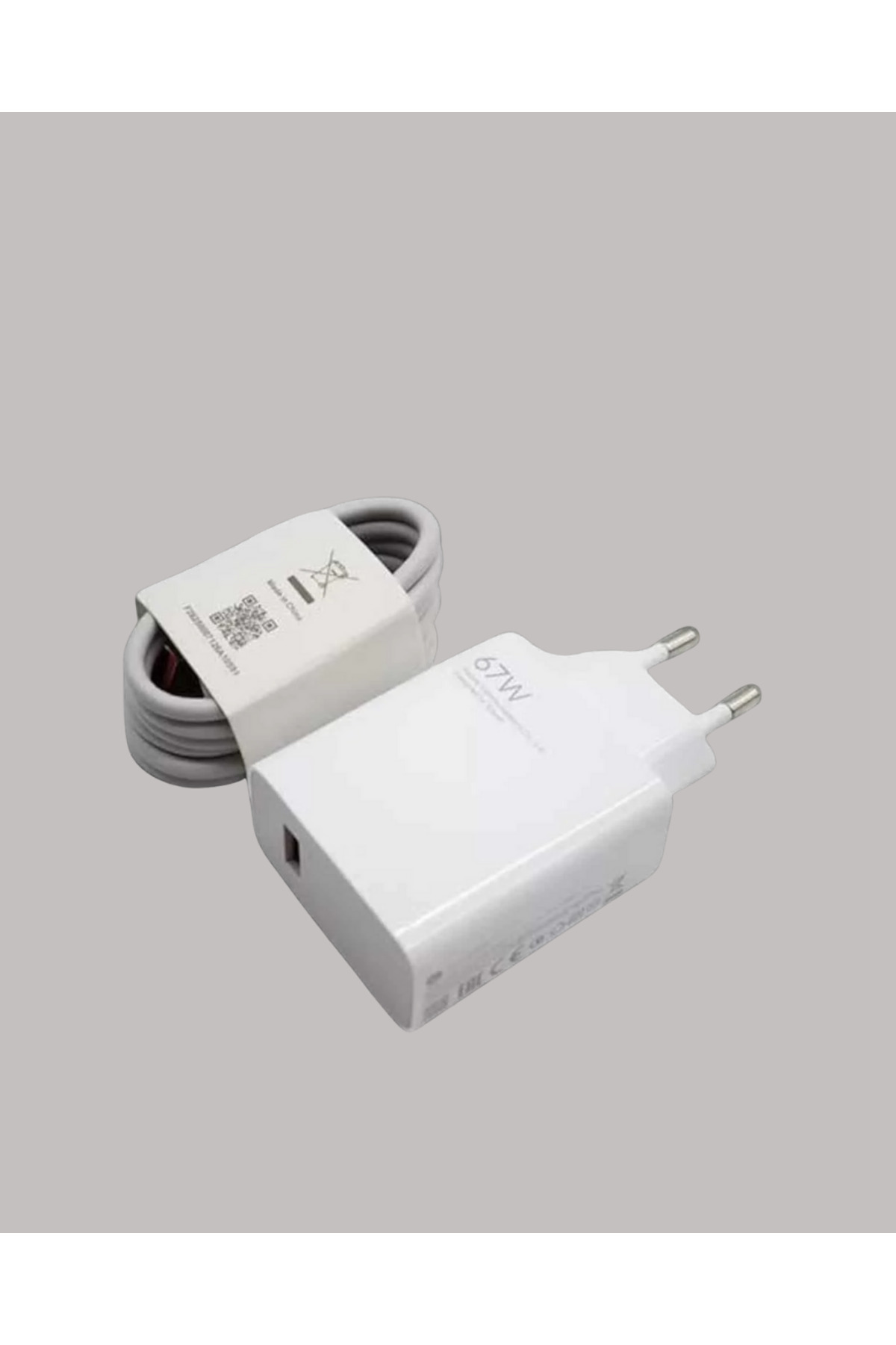 67W Turbo Hızlı Şarj Adaptörü ve Type-C Kablo Güvenli Şarj Teknol