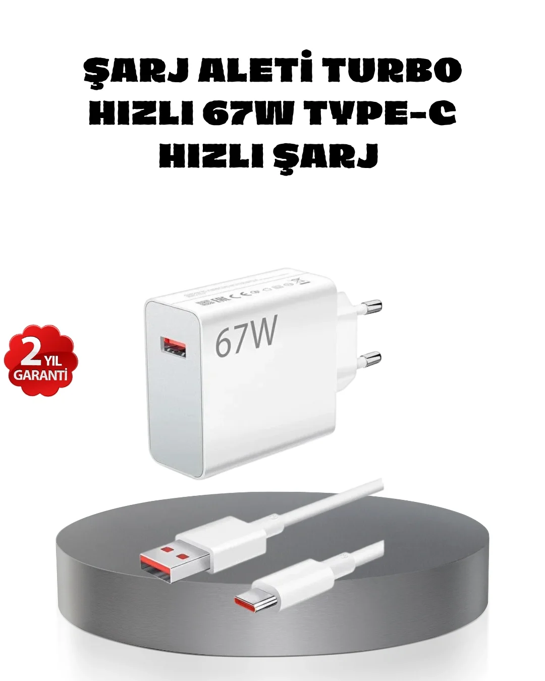 67W Turbo Type-C Hızlı Şarj Adaptörü – Akıllı Koruma Çipli, Hızlı Şarj Destekli Fiyatı, Yorumları ve Özellikleri
