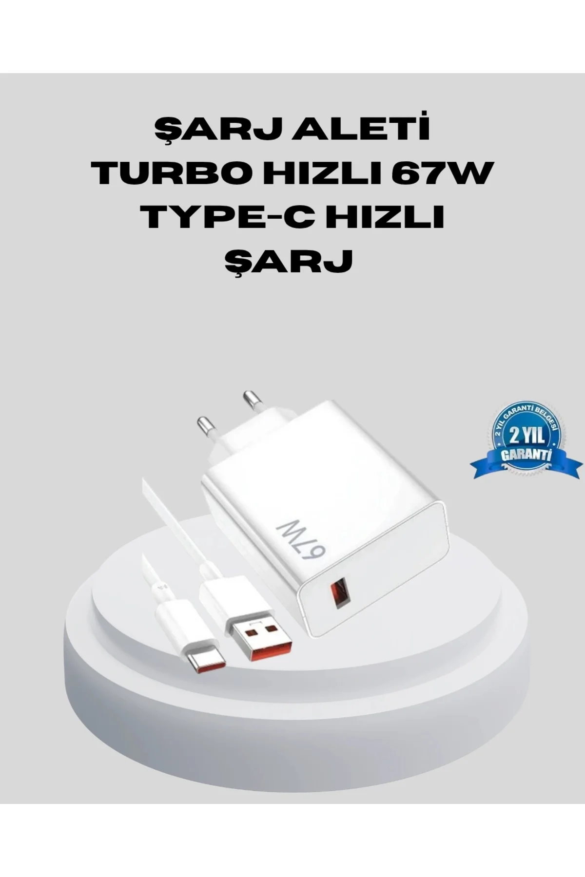 67W Type-C Turbo Şarj Cihazı – Aşırı Akım ve Isı Koruması, Seyaha
