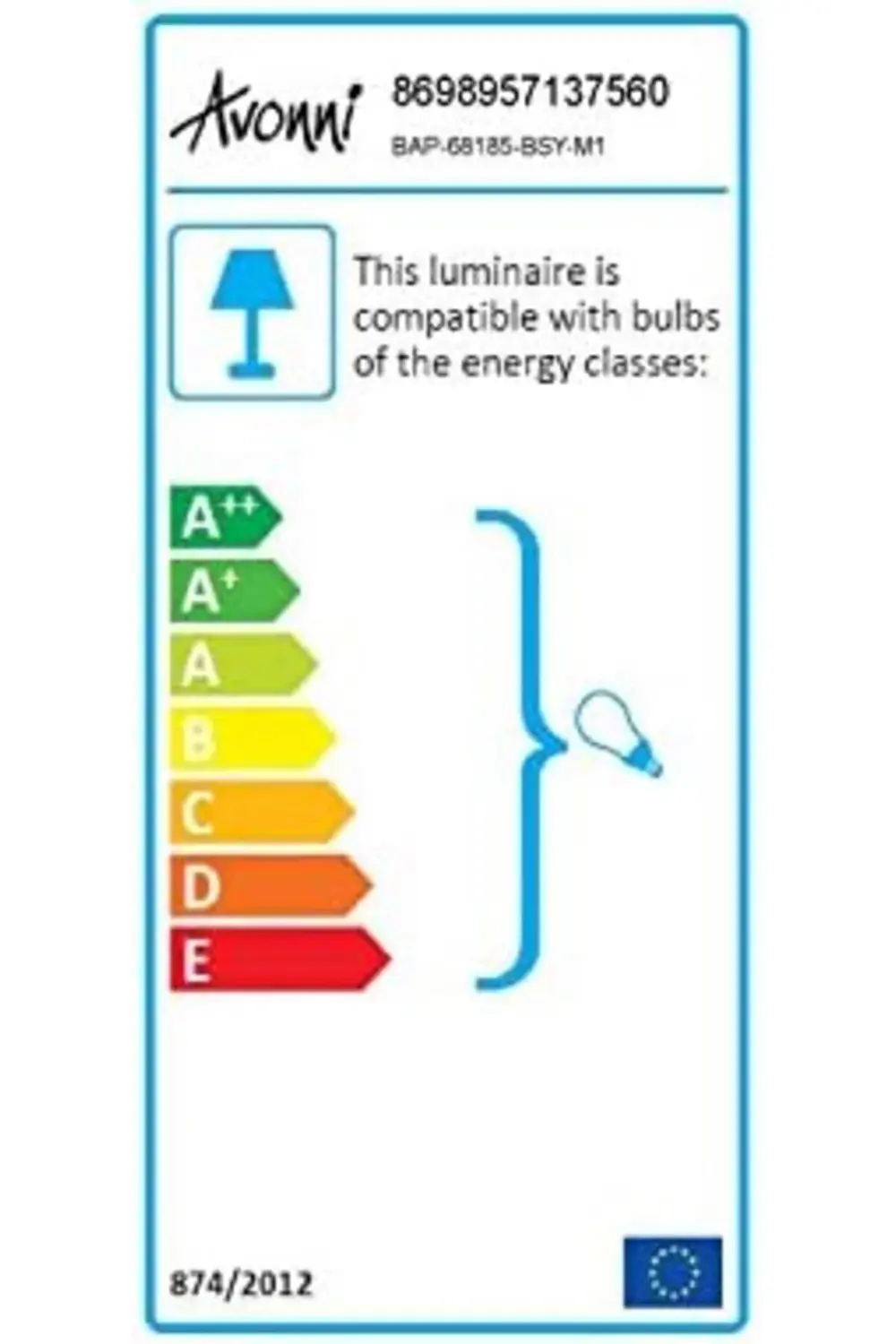 68185 Bahçe Aplik, 60 w, Siyah 1027645