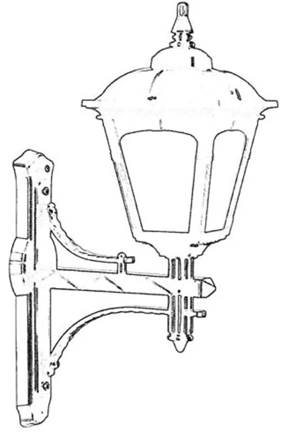 68185 Bahçe Aplik, 60 w, Siyah 1027645