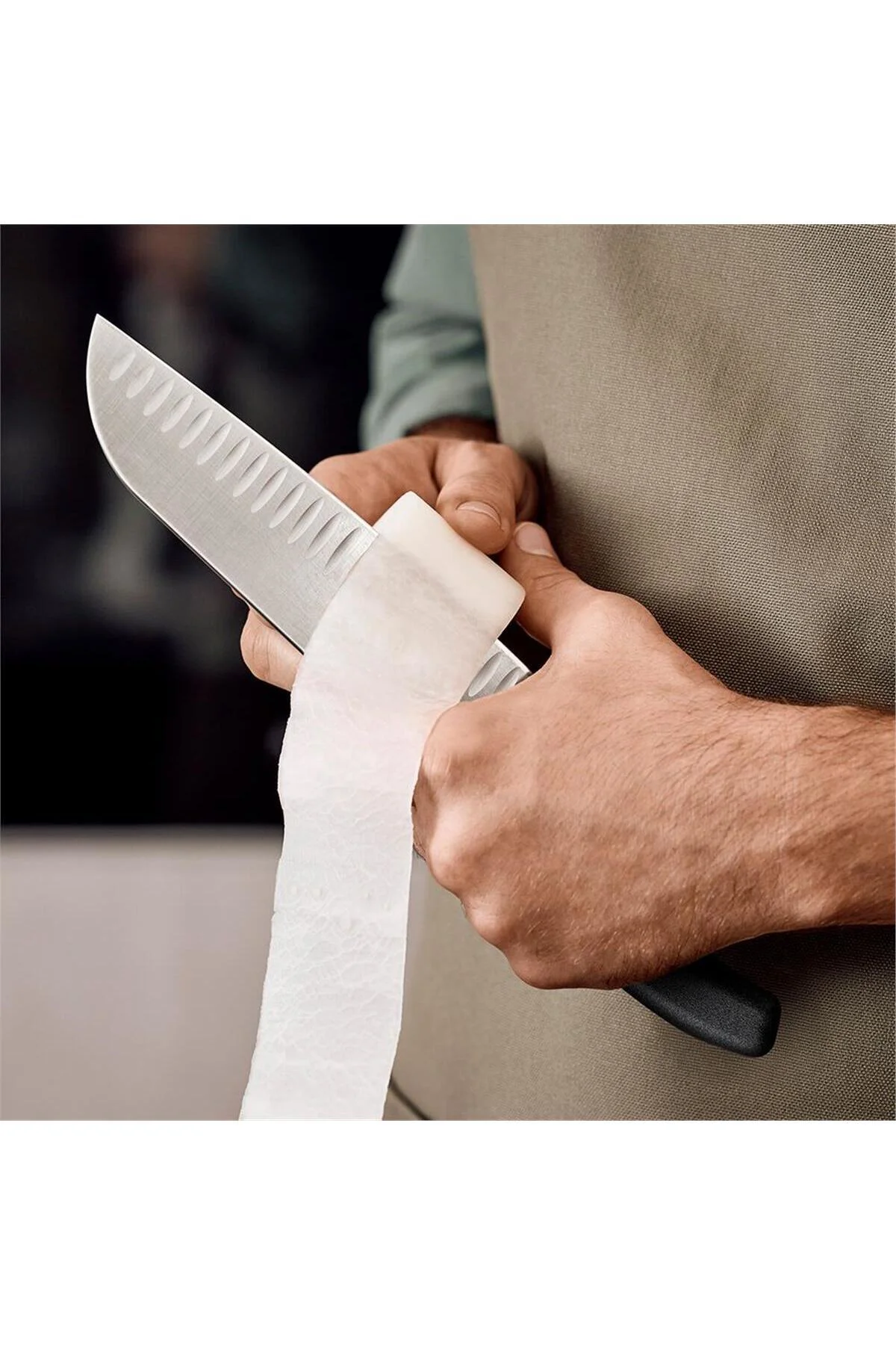 6.8523.17B 17cm Siyah Santoku Bıçağı, Blisterli Paket