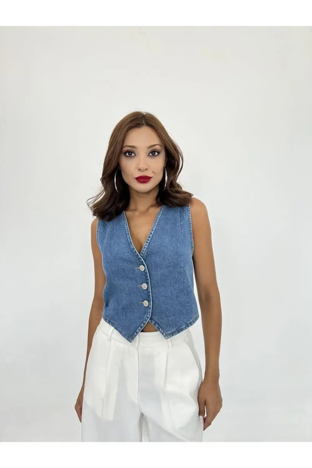 6887 KOT YELEK-MAVİ