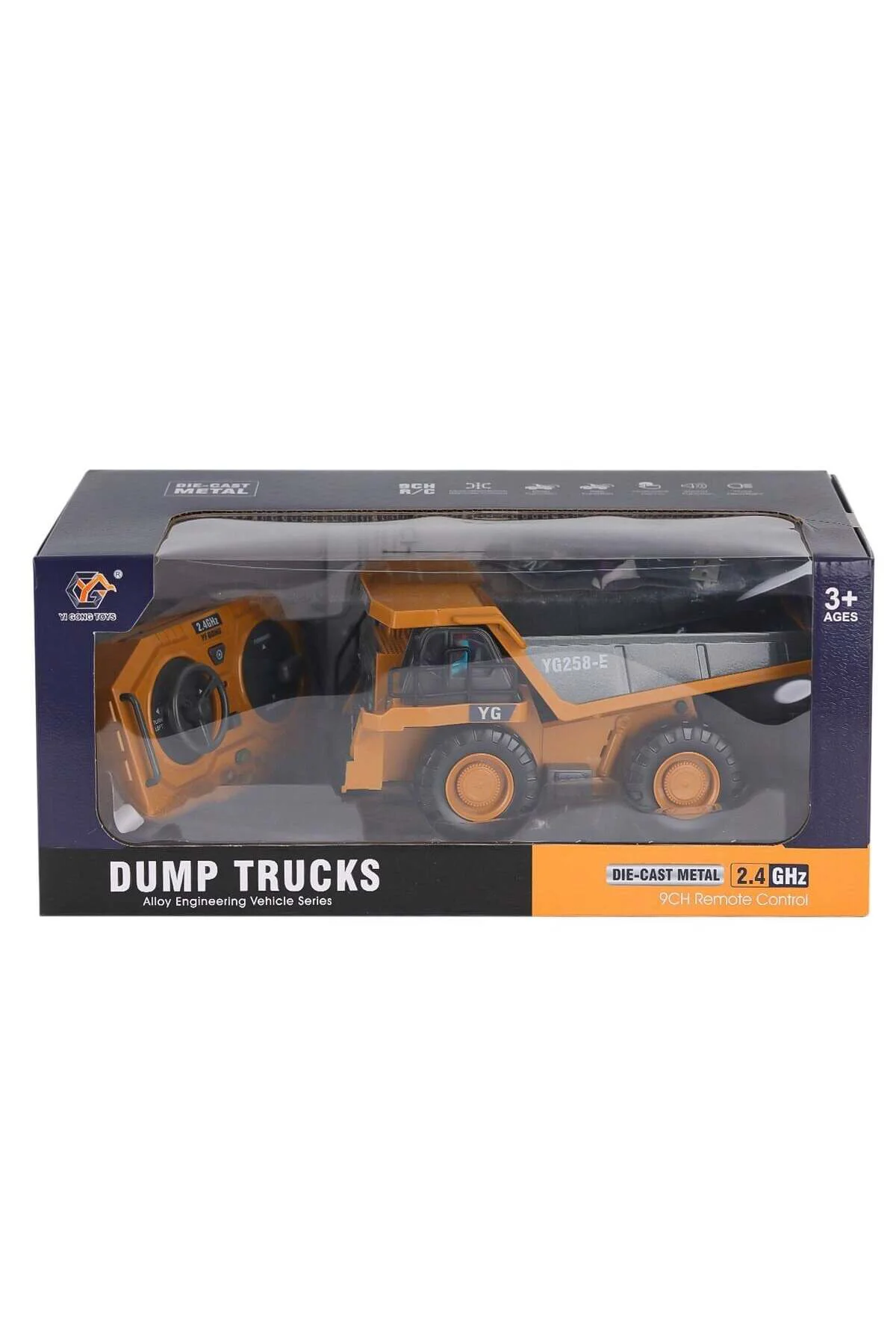 689-368 Kumandalı Damperli Kamyon İş Makinesi -Gepettoys