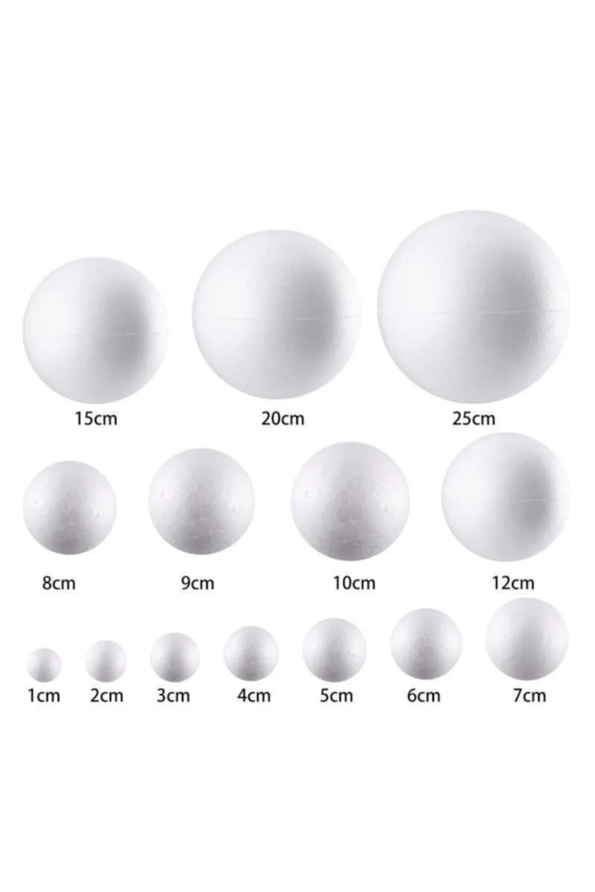 6902 Strafor Köpük Top 5 Cm - 10'lu Paket