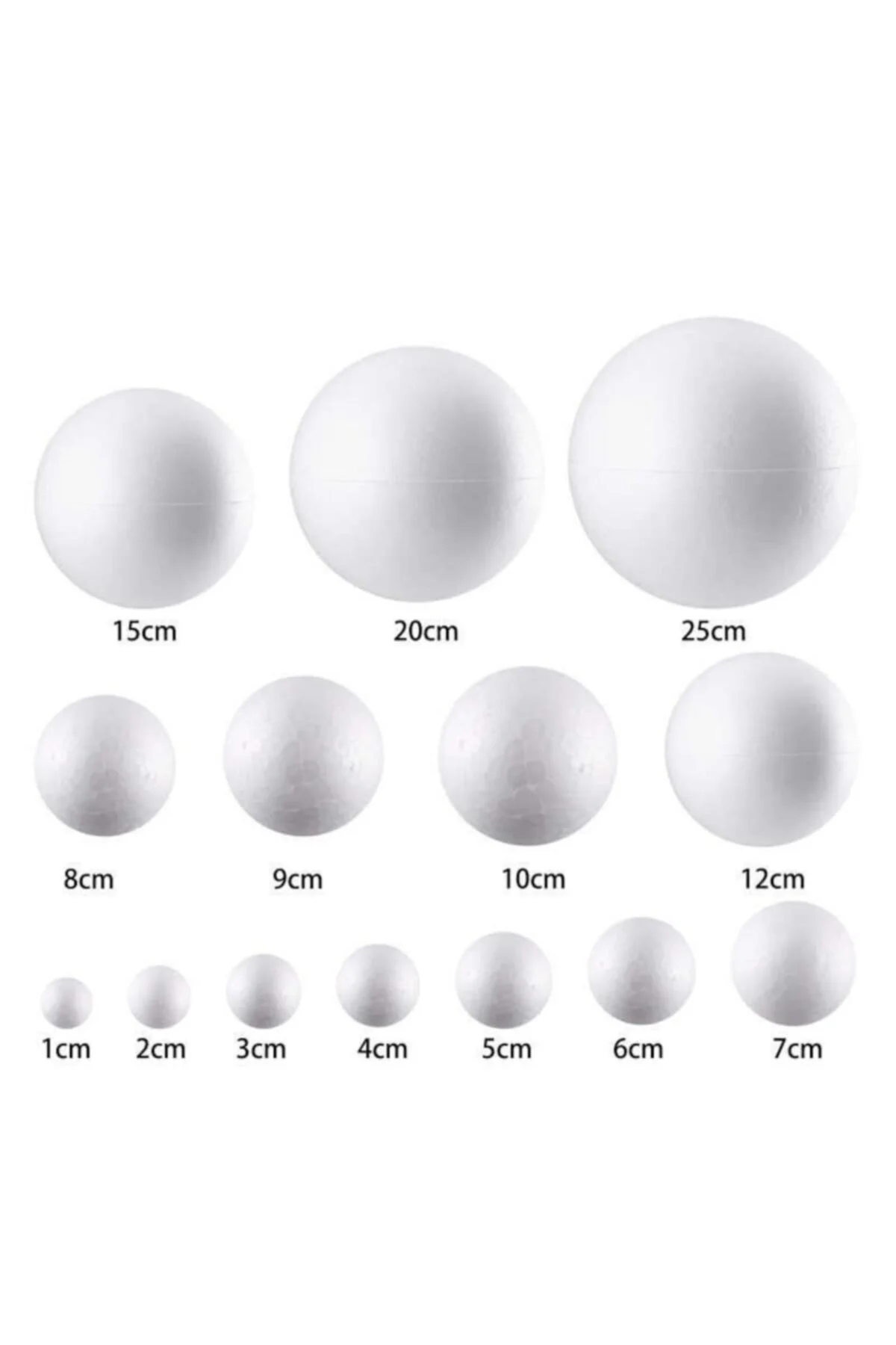 6902 Strafor Köpük Top 5 Cm - 10'lu Paket