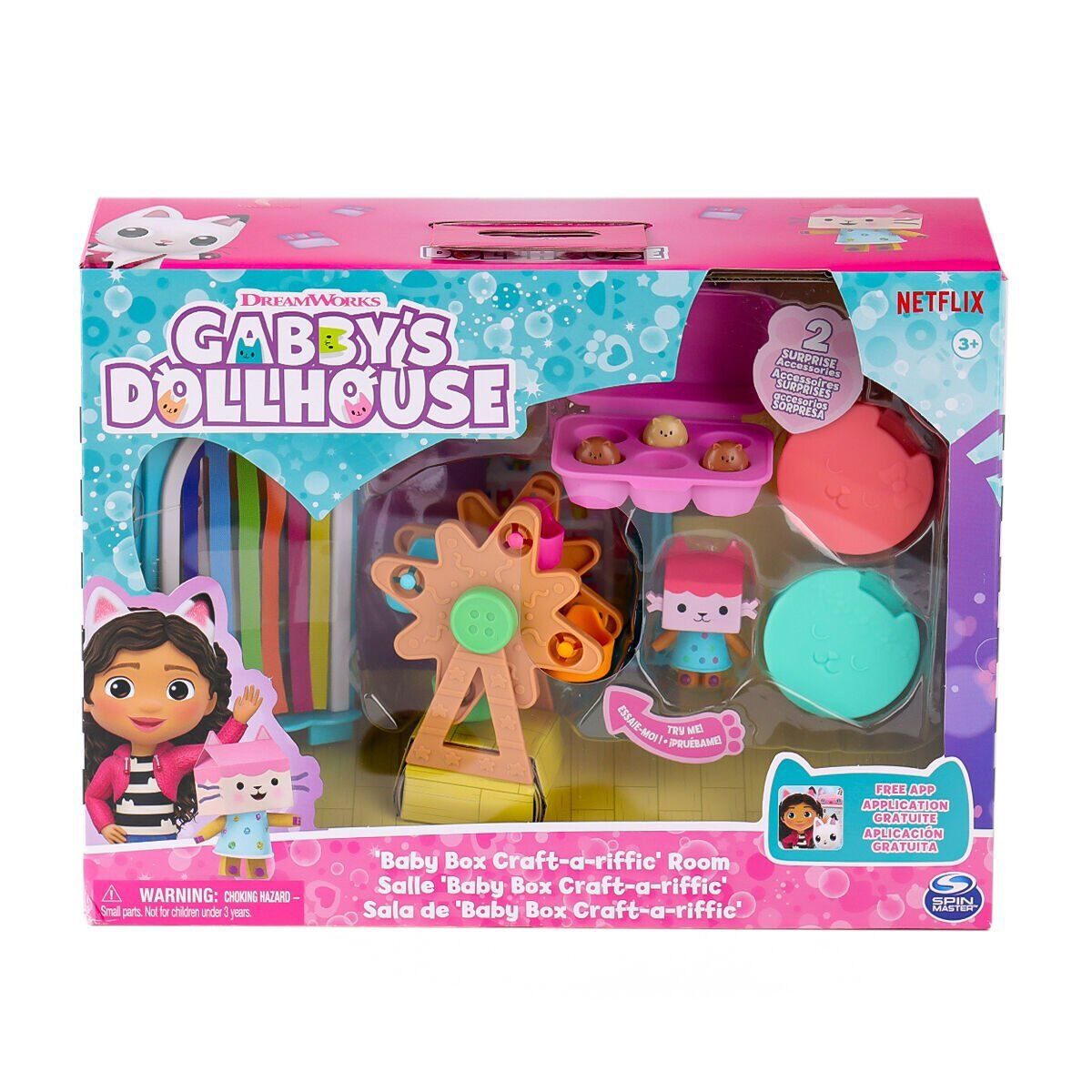 69300 Gabbys Dollhouse Baby Box Cat Craft-a-Riffic Room Gabby Ked