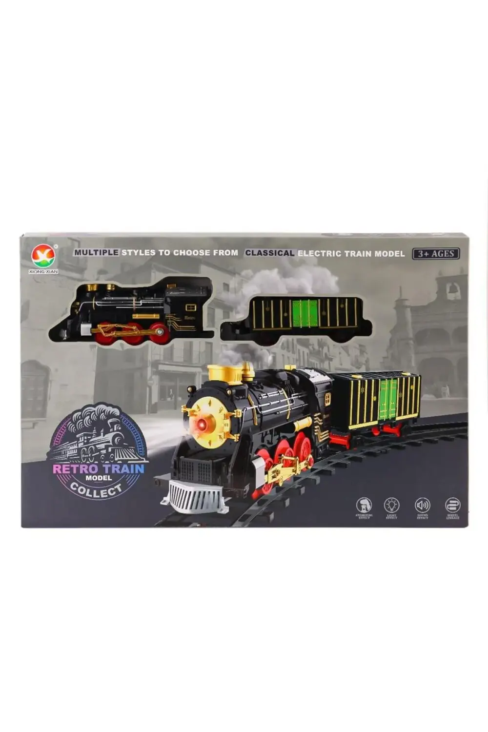 699-69A Sesli Işıklı Şarjlı Dumanlı Tren Seti -Karsan Oyuncak