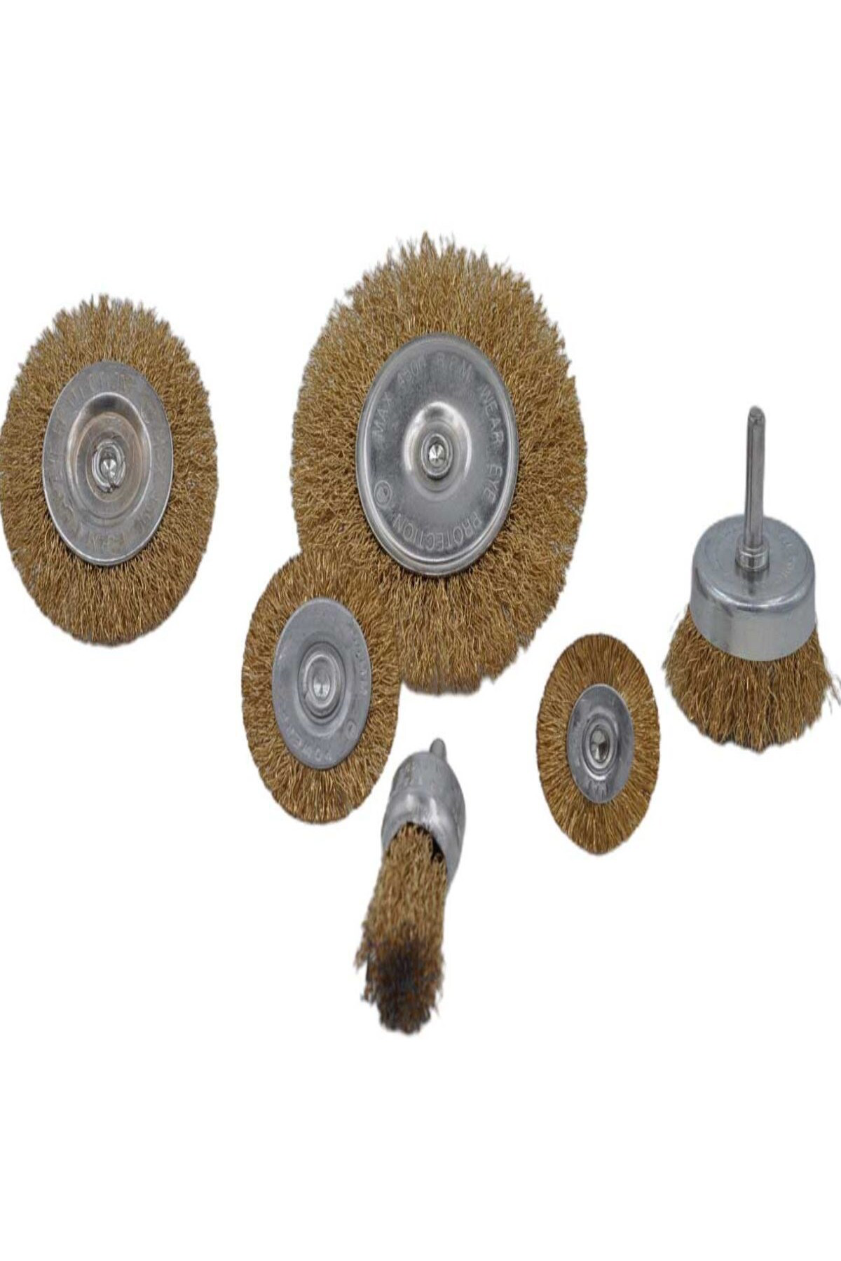 Ok Aksesuar 6&Apos;Li Pimli Tel Firça Seti Pas Yağ Kir Boya Yapişkan Çözücü G