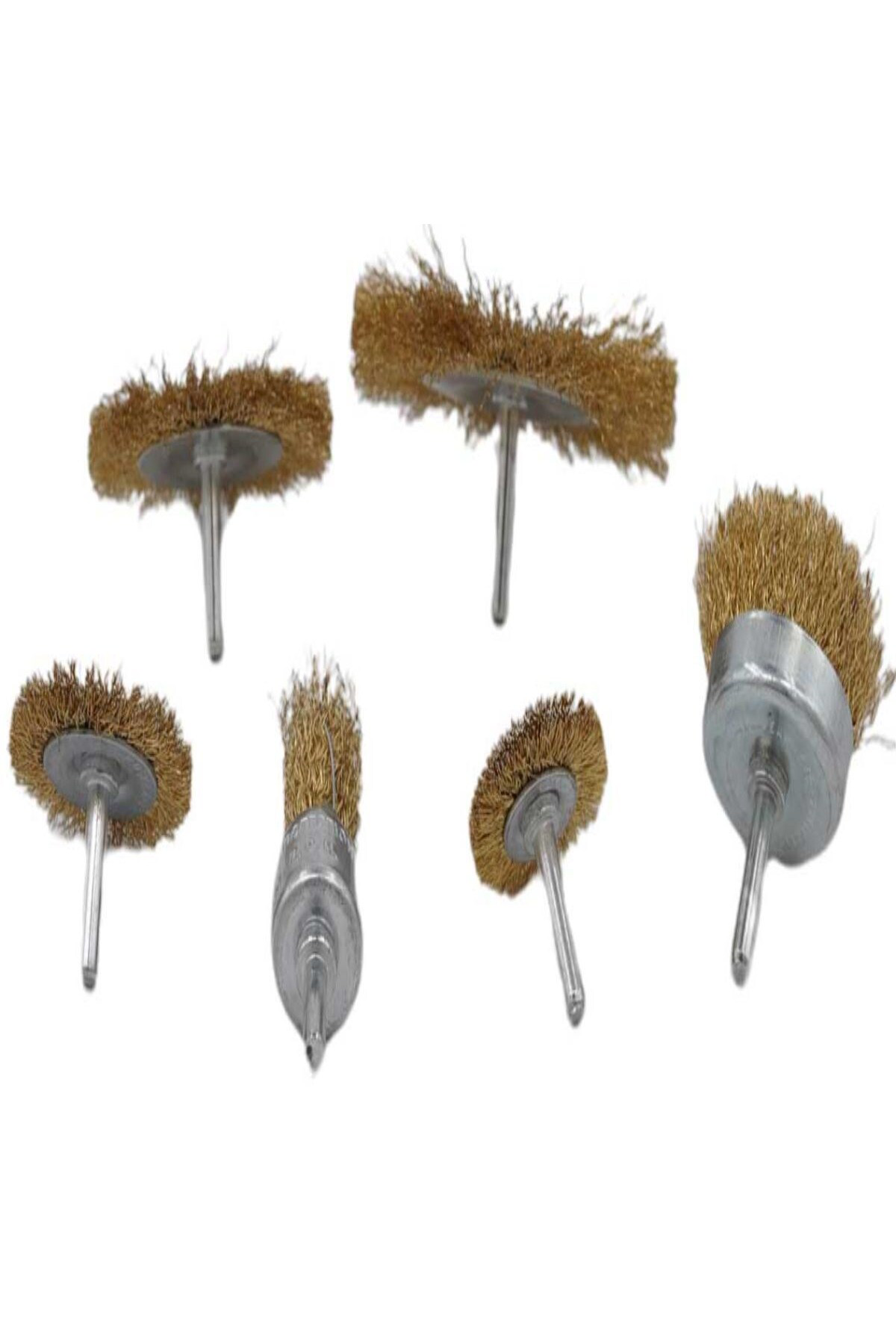 Ok Aksesuar 6&Apos;Li Pimli Tel Firça Seti Pas Yağ Kir Boya Yapişkan Çözücü G