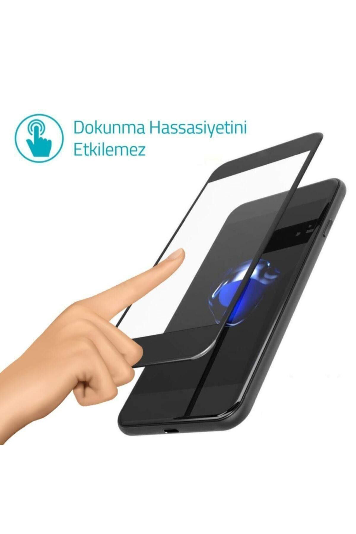 6g/6s uyumlu Siyah Full 9d Kavisli Tamperli Tam Kaplayan Kırılmaz