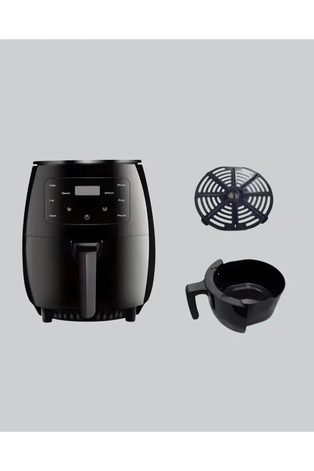 6L Yağsız Fritöz 2400W Dokunmatik Ekran Otomatik Kapanma Airfryer