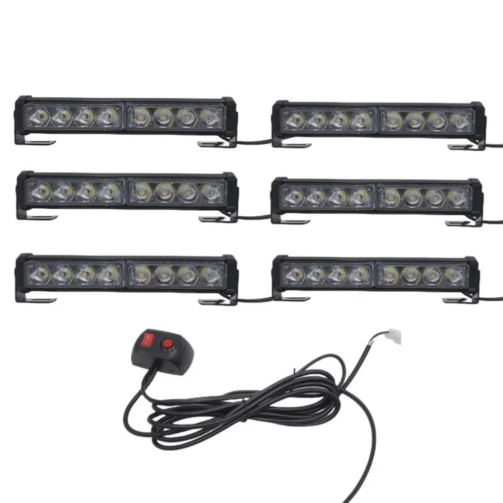 6'lı 48 led çakar lamba mavi-beyaz-kırmızı 12-30V / LAPA545 6'lı 48 led çakar lamba mavi-beyaz-kırmızı 12-30V / LAPA545