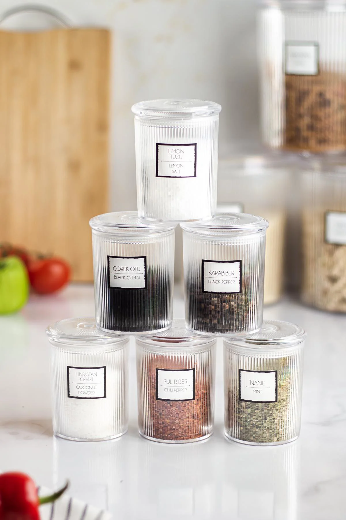 6'lı Barok Yuvarlak Baharat Kavanoz Seti & Saklama Kabı & Erzak Kabı (6*250 ML) 6'lı Barok Yuvarlak Baharat Kavanoz Seti & Saklama Kabı & Erzak Kabı (6*250 ML)