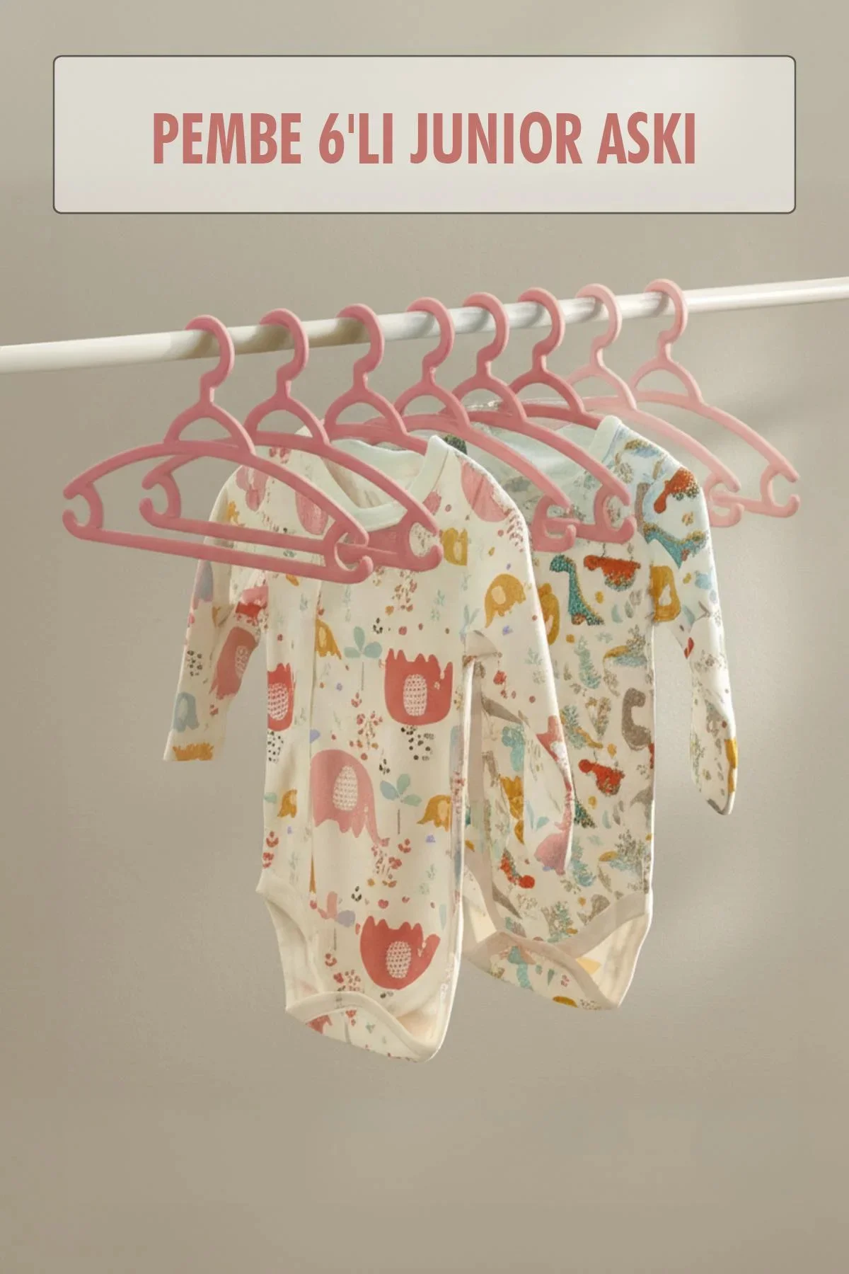 6’lı Bebek Askısı & Bebek Gardırop Askısı Pembe Set 6’lı Bebek Askısı & Bebek Gardırop Askısı Pembe Set