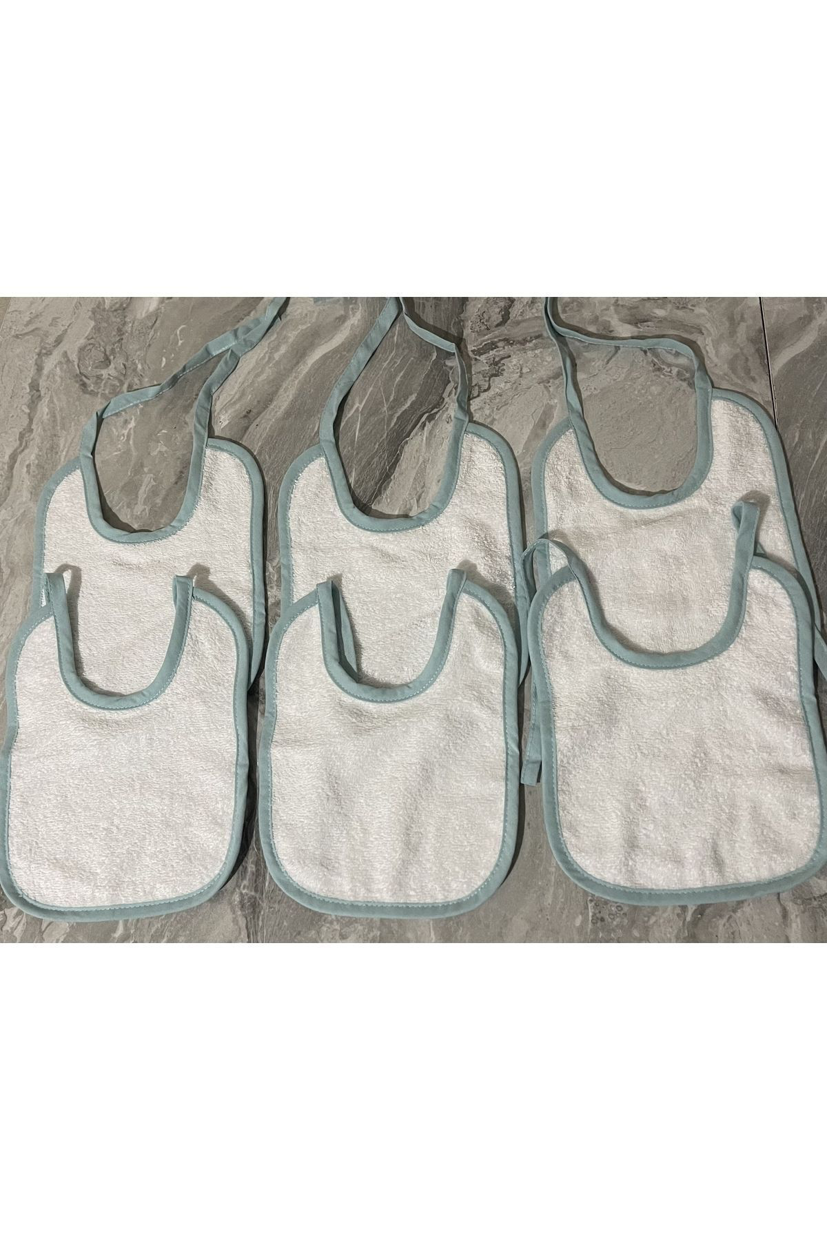 Kibele 6Li Bebek Mama Önlüğü Havlu %100 Pamuk