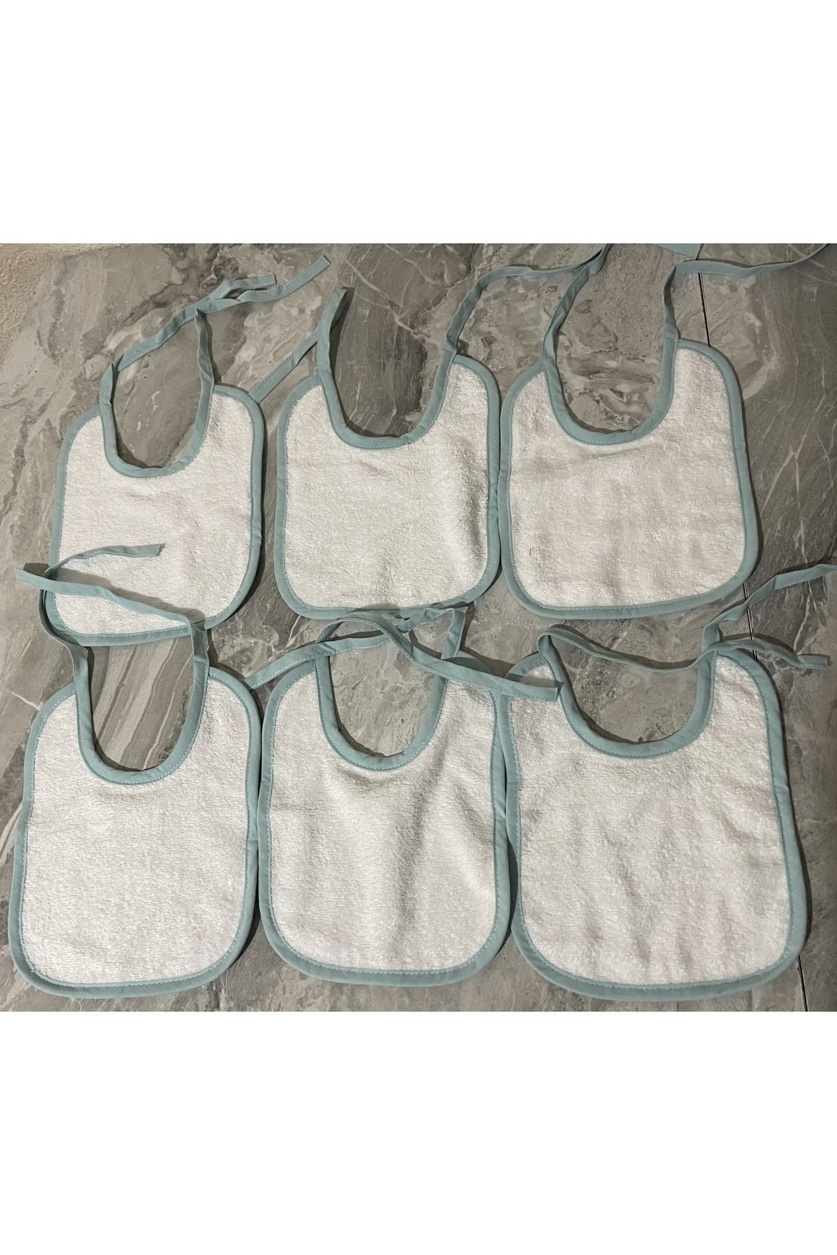 Kibele 6Li Bebek Mama Önlüğü Havlu %100 Pamuk
