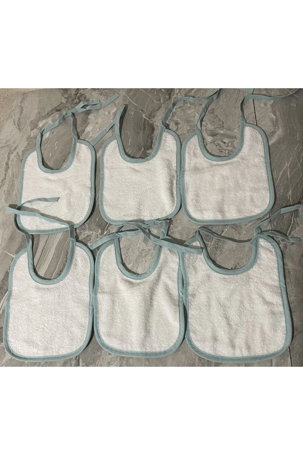 6lı Bebek mama önlüğü havlu %100 pamuk