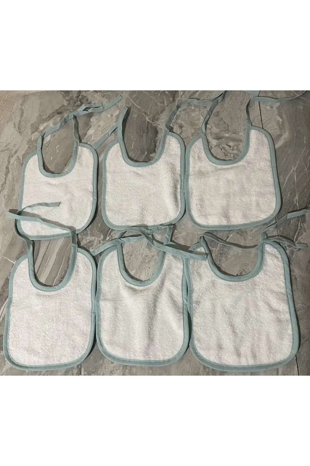 6lı Bebek mama önlüğü havlu %100 pamuk