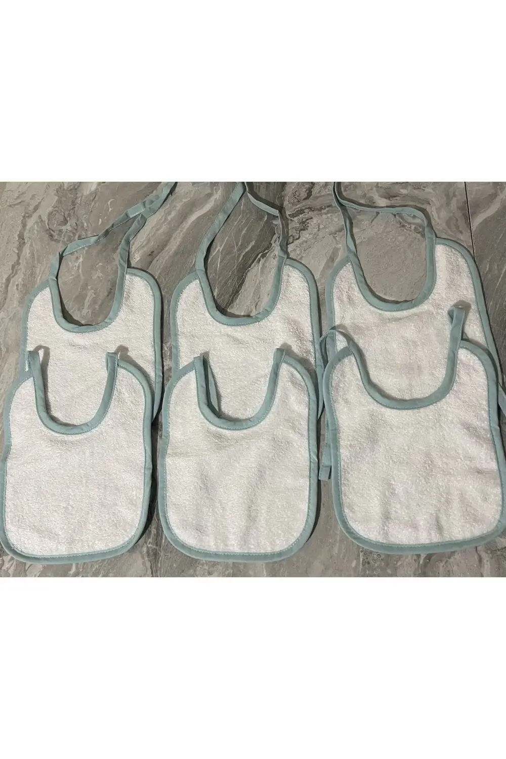 6lı Bebek mama önlüğü havlu %100 pamuk